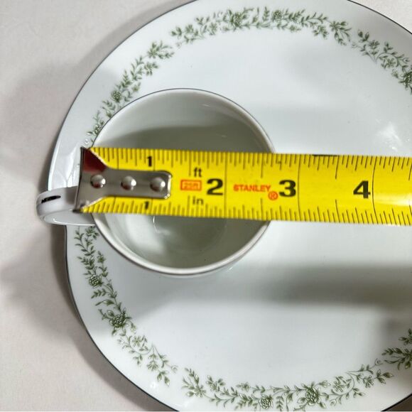 Mikasa Vintage Japan Set Of 4 Plates & Cups Montclaire Porcelain Dishwasher - Picture 11 of 12